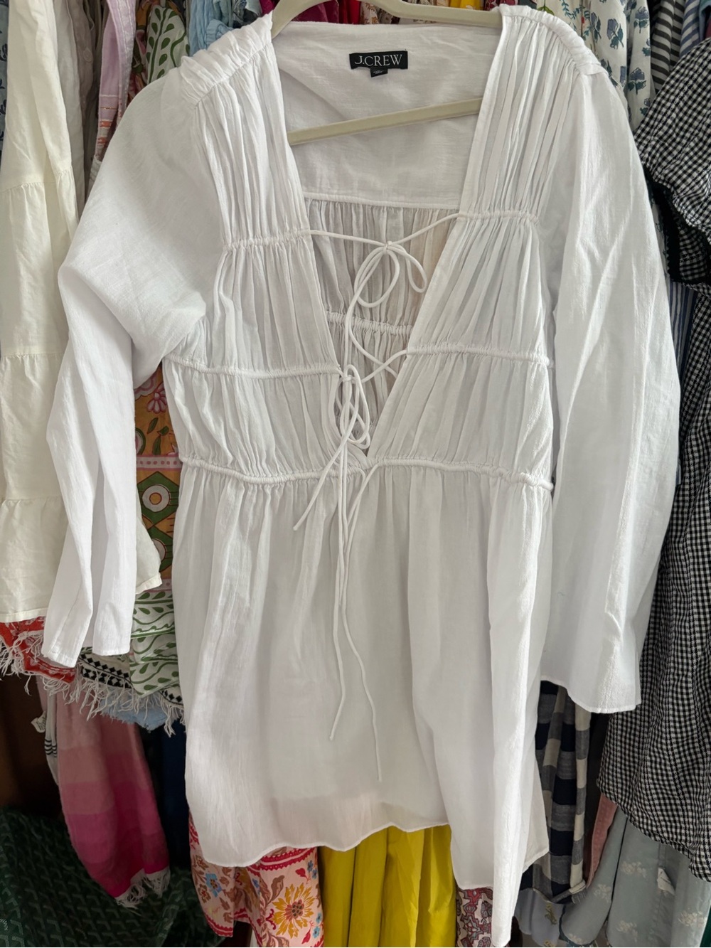 Jcrew gauze coverup